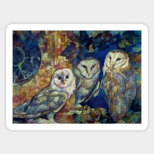 barn owls Sticker